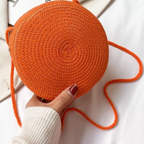 🆕 Circle Mini Straw Bag - Picture 2 of 6